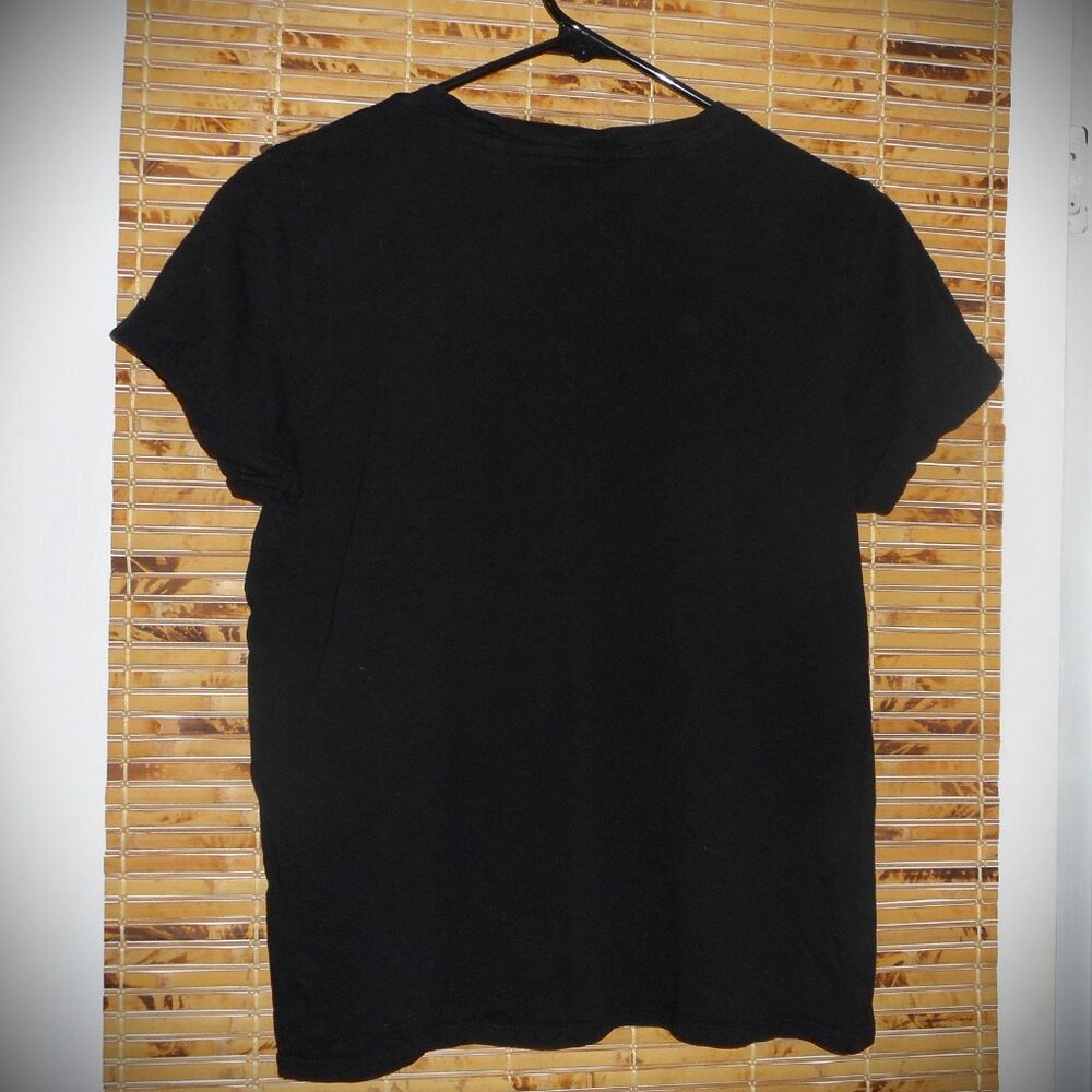 Guess Cuffed Short Sleeve Black 100% Organic Cotton T-Shirt *Tag Size: S - Picture 6 of 6